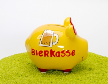 Sparschwein Bierkasse 9 x 12,5 cm