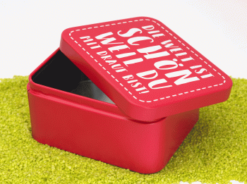 Geschenkbox Colour Splash - Die Welt ist schön 12 x 10 x 6 cm