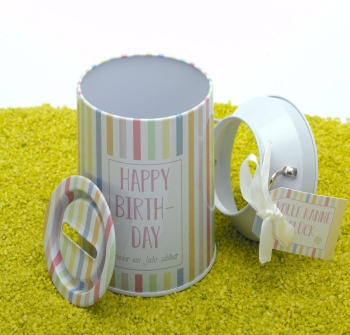 Glückskännchen Spardose "Happy Birthday"