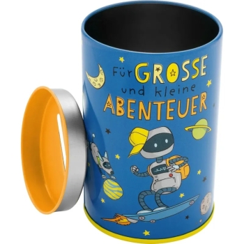 Spardose für Kinder Roboter - Für große und kleine Abenteuer 9cm
