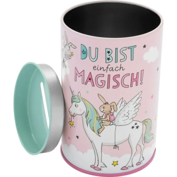 Spardose für Kinder Einhorn - Du bist einfach magisch ! 9cm