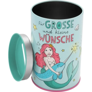 Spardose für Kinder Meerjungfrau - Für große und kleine Wünsche 9cm