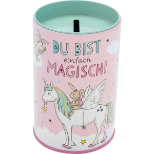 Spardose für Kinder Einhorn - Du bist einfach magisch ! 9cm