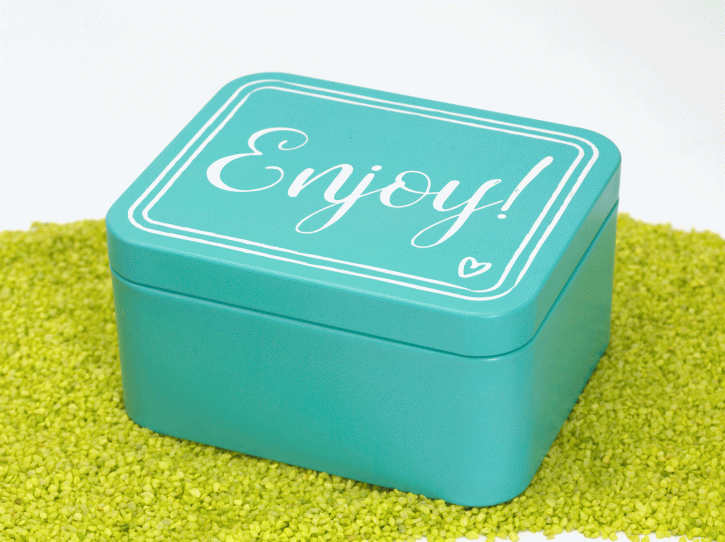 Geschenkbox Colour Splash - Enjoy! 12 x 10 x 6 cm