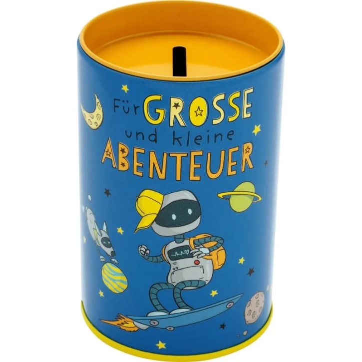 Spardose für Kinder Roboter - Für große und kleine Abenteuer 9cm